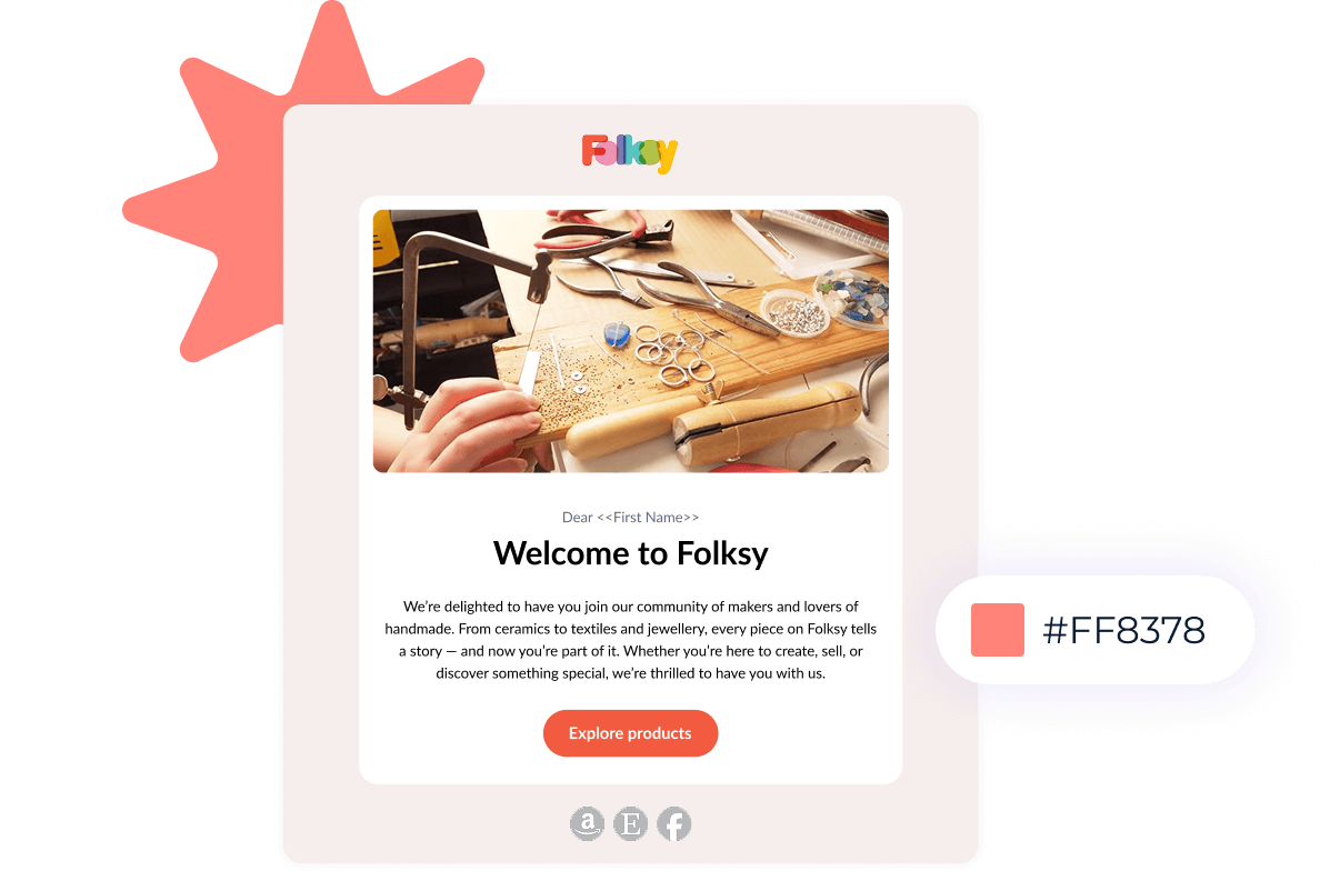 EmailOctopus campaign and automation design interface