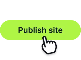 Official 60sec.site illustration showing the publish action